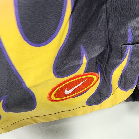 Nike NSW Flow Americana Flame Woven Mesh Lined Shorts Black Men's L DV9628-010 - Picture 3 of 12